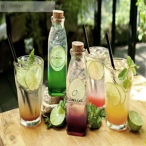 Chai thủy tinh vuông 350ml