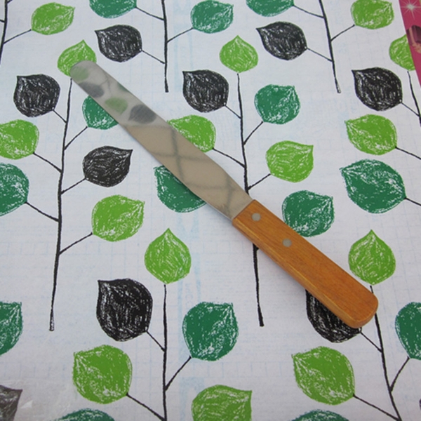 Dao chà láng thẳng cán gỗ 20cm (8inch)