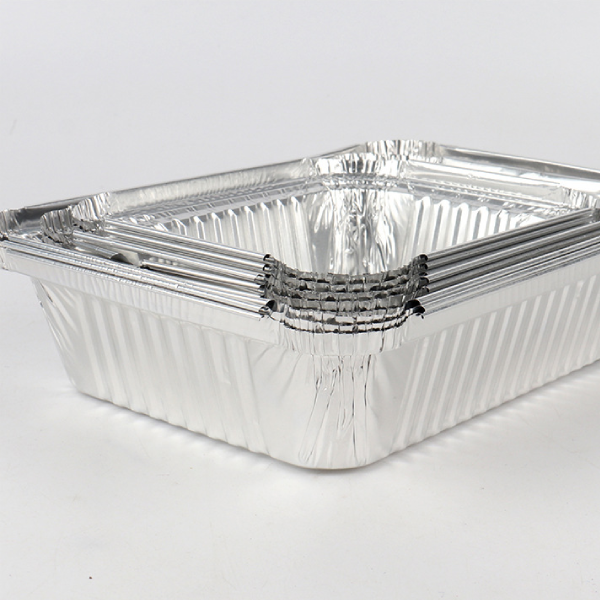 Khay nhôm 21,5*15,5*5,5cm (nắp nhựa PET)