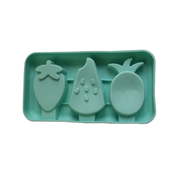 Khuôn kem silicone 3 chiếc hình hoa quả