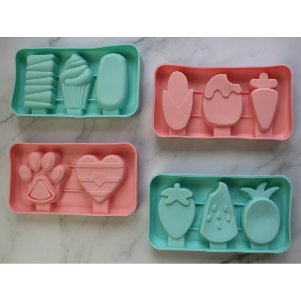 Khuôn kem silicone 3 chiếc hình rau củ