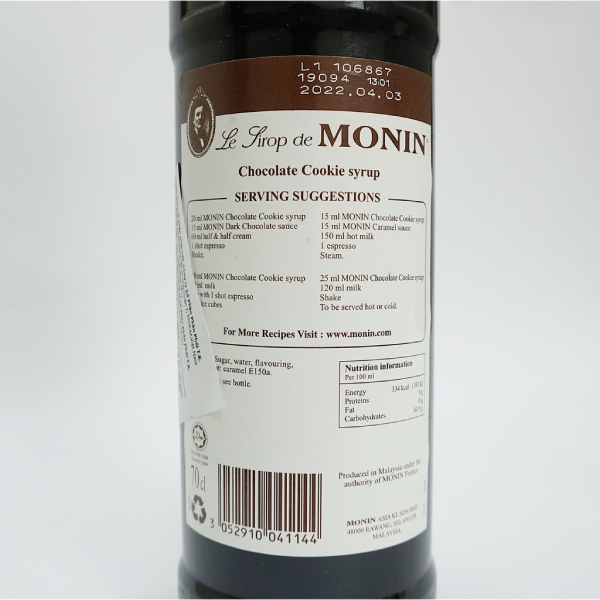Siro Chocolate Cookie Monin 700ml