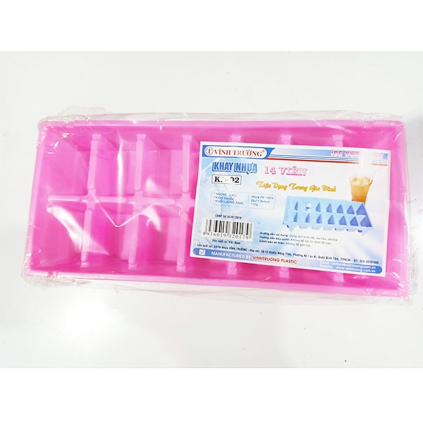 Khay đá 14 viên vuông Vĩnh Trường