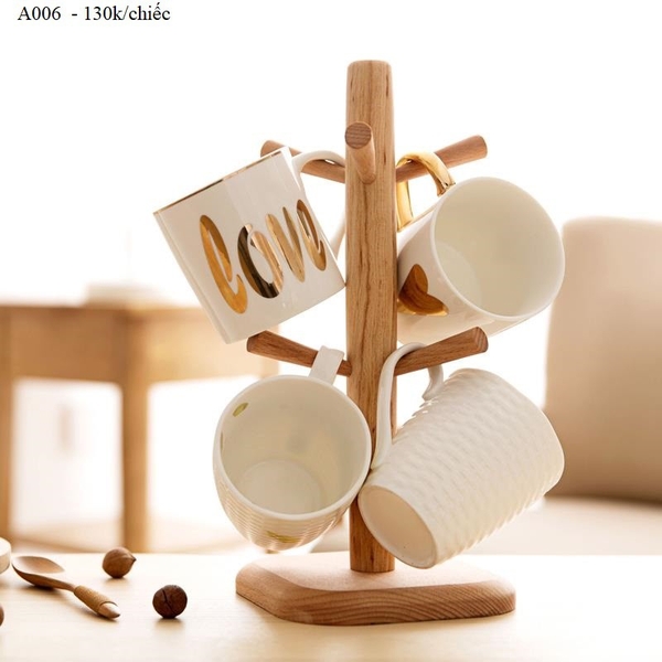 Giá treo cốc đế vuông