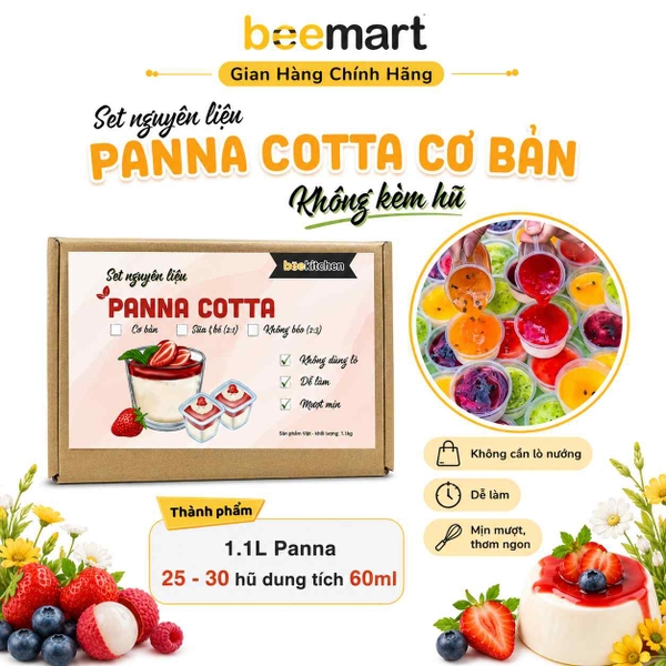 [SNL] Panna Cotta cơ bản 3 vị (mỗi vị 30g mứt)