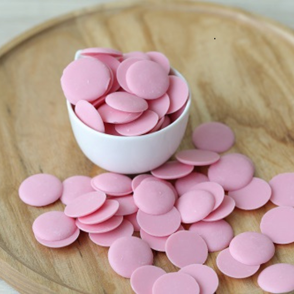 Socola hạt nút màu hồng hương dâu 100g