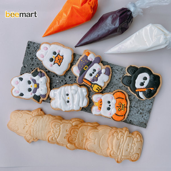 [SNL] Cookie icing 12 hình thỏ halloween