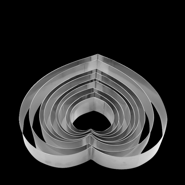 Khuôn ring mousse tim 16cm