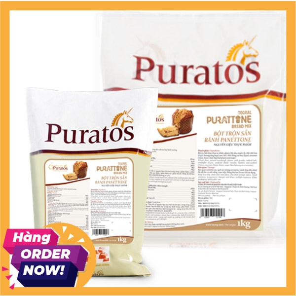 Bột trộn sẵn làm bánh Purattone Bread Mix 5kg