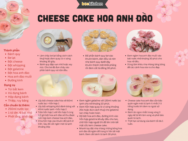 [SNL] Cheesecake hoa anh đào ( giao toàn quốc)