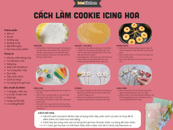 [SNL] Bó hoa cookie icing