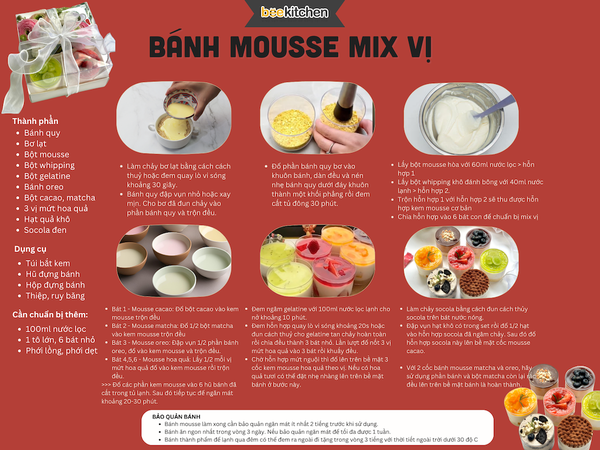 [SNL] Bánh mousse phiên bản quà tặng mix vị ( Giao toàn quốc)