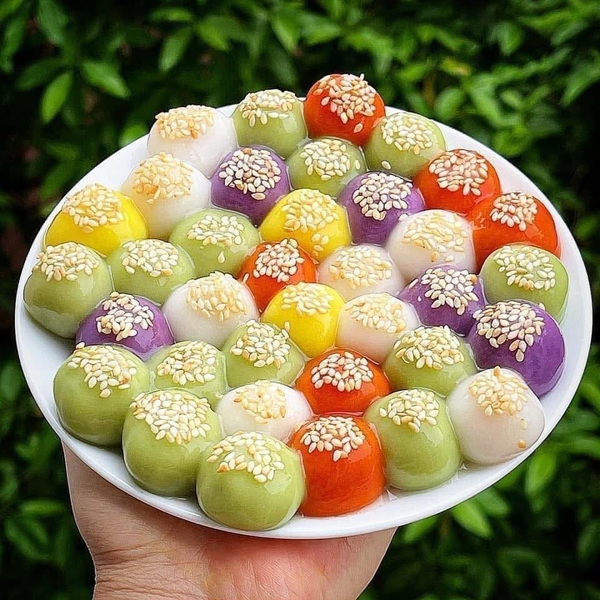 [Bột trộn sẵn cấp đông] Bánh trôi hữu cơ ngũ sắc 500g