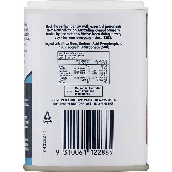Baking powder Mc Kenzie's 125g