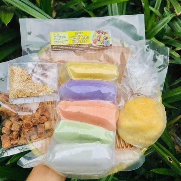 [Bột trộn sẵn cấp đông] Bánh trôi, bánh chay ngũ sắc