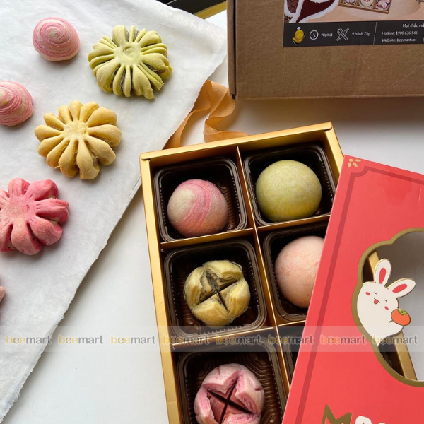 [SNL] Bánh trung thu Đài Loan vỏ ngàn lớp - 12 bánh 50g