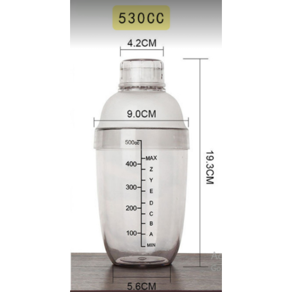 Bình lắc nhựa 530ml