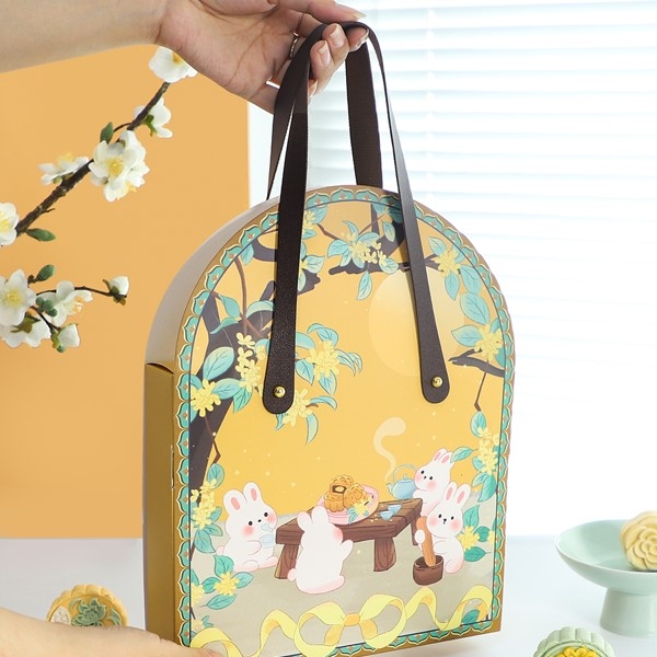 Bộ hộp trung thu 6 bánh nhỏ Thỏ đoàn viên (3 bộ)