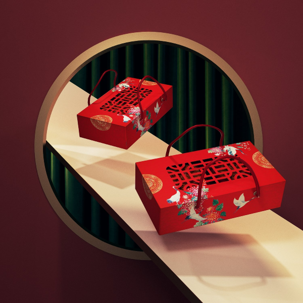 Bộ túi hộp trung thu Đại Đóa 2 bánh