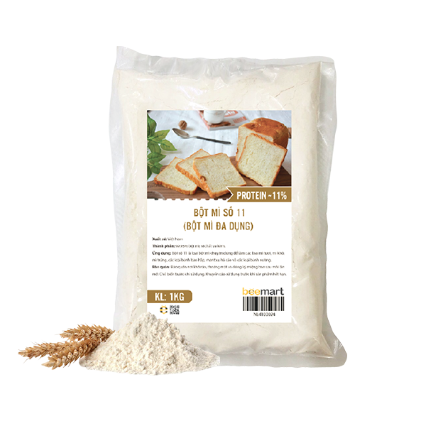 Bột số 11 (Bột mỳ đa dụng) Beemart 1kg