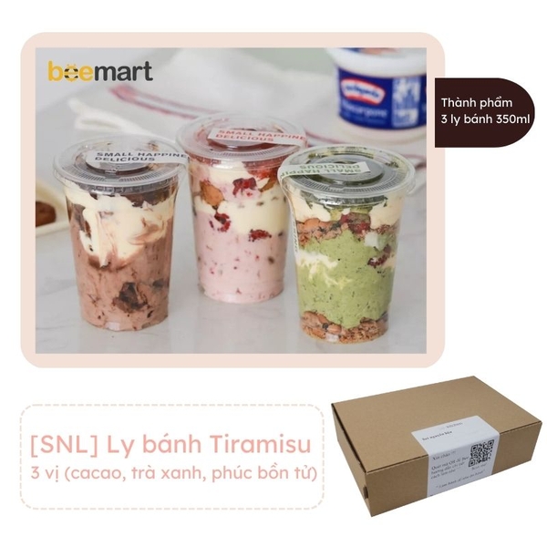 [SNL] Ly bánh Tiramisu 3 vị