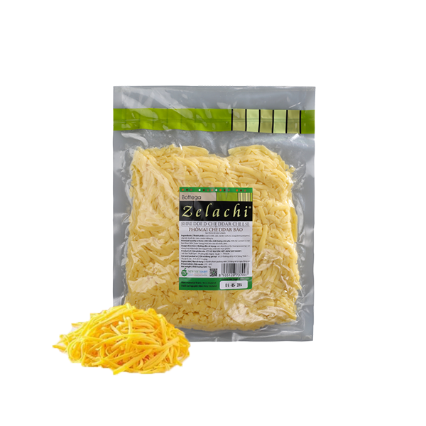 Phô mai Cheddar bào Bottega Zelachi 1kg