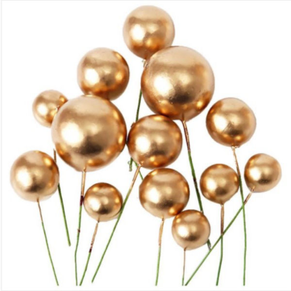 Chùm bóng vàng 4cm (chùm 10 quả)