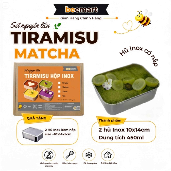 [SNL] Tiramisu hộp thiếc chữ nhật ( thành phẩm 2 hộp) Giao toàn quốc