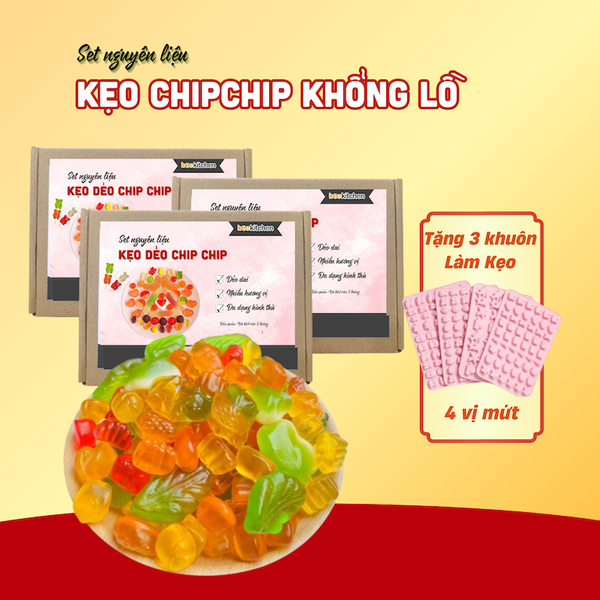 [SNL] Kẹo Chip Chip (3 set + 3 khuôn)