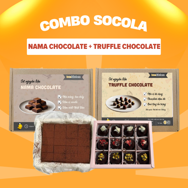 Combo socola (nama chocolate + truffle chocolate 9 viên)