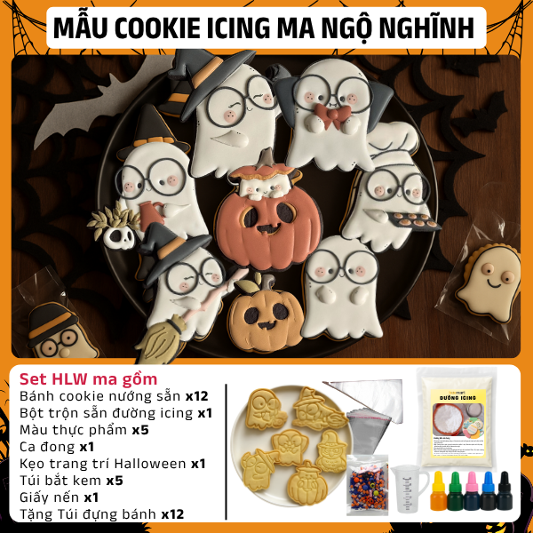 [SNL] Trang trí Cookies icing 12 hình (nhiều mẫu)