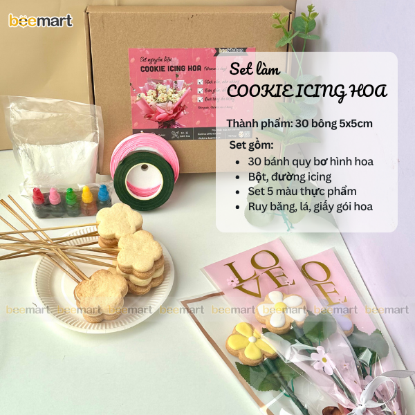 [SNL] Bó hoa cookie icing