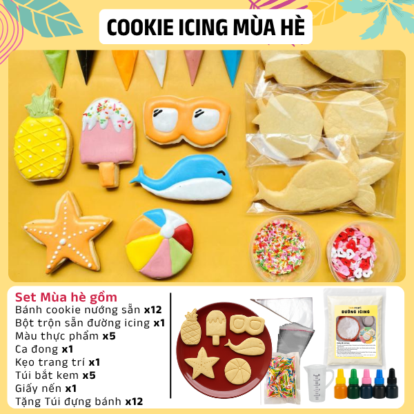 [SNL] Trang trí Cookies icing 12 hình (nhiều mẫu)