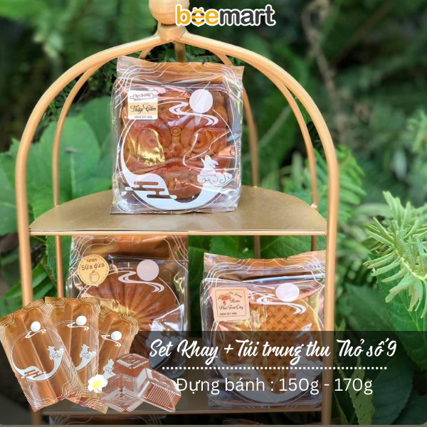 Set khay túi trung thu Thỏ số 9 125-150gr (10c)