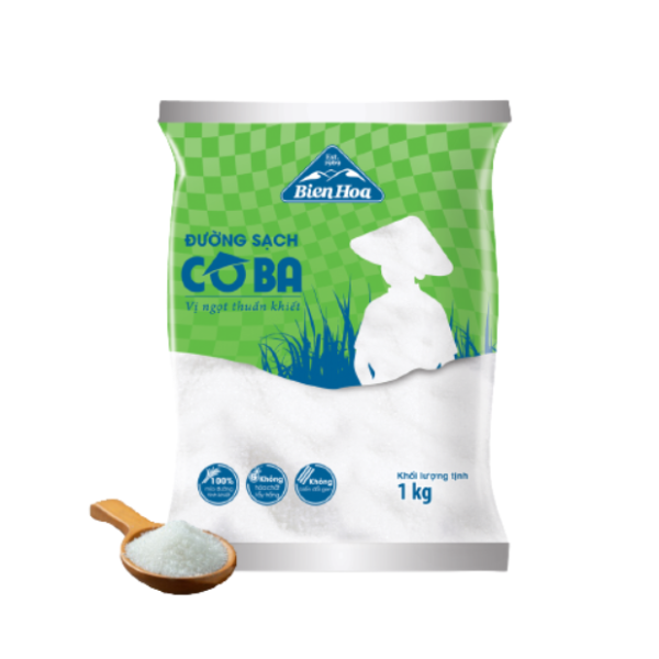 Đường tinh luyện Cô Ba 1kg (bao 50kg)