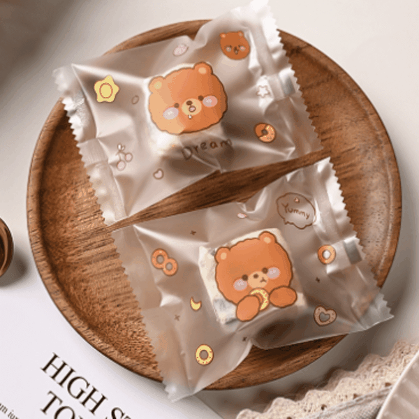 Túi đựng cookies gấu yummy 7*10 (20c)