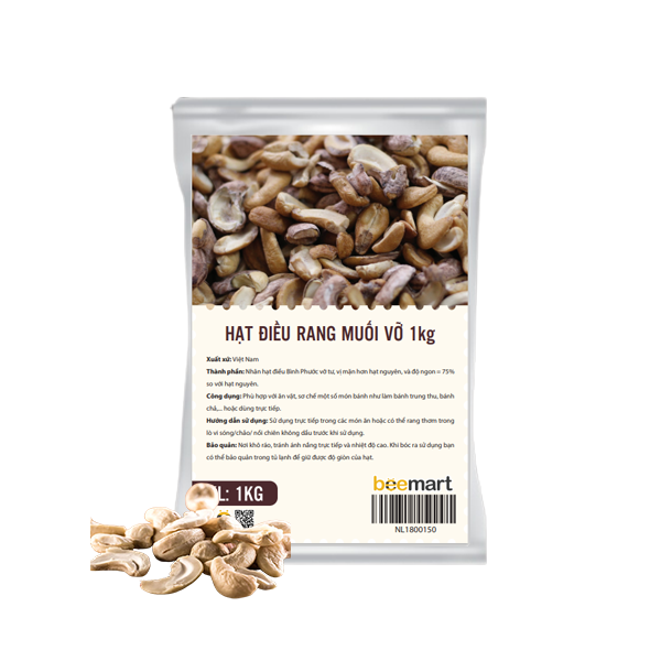 Hạt điều rang vỡ đôi 500g