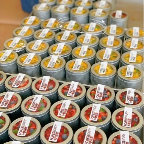 Hộp thiếc tròn nắp trong 9x9x6cm