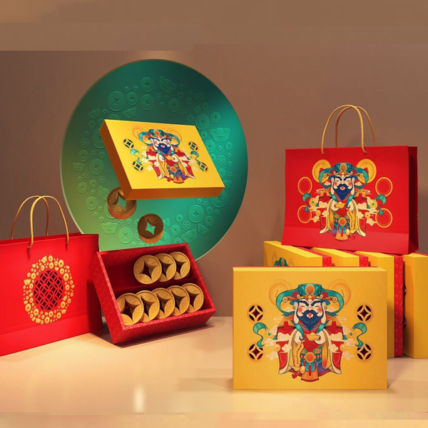 Hộp bánh thỏi vàng Thần Tài