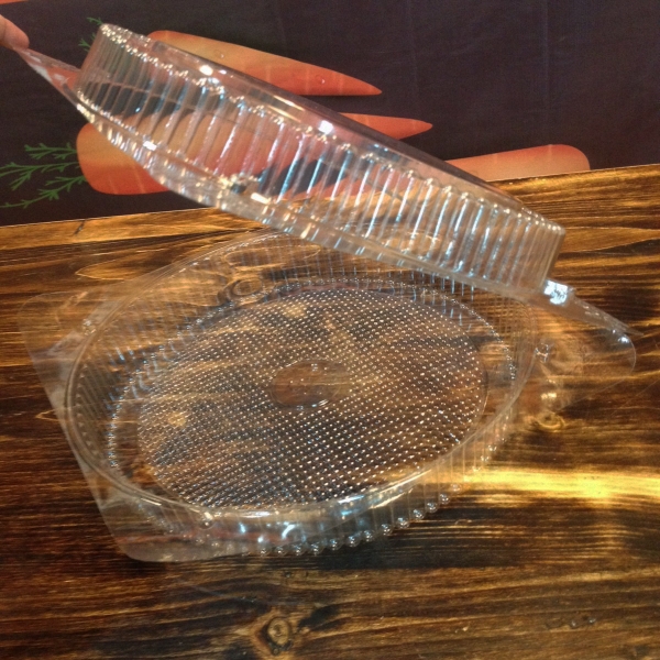 Hộp nhựa đựng bánh bông lan trứng muối 20cm HH-28