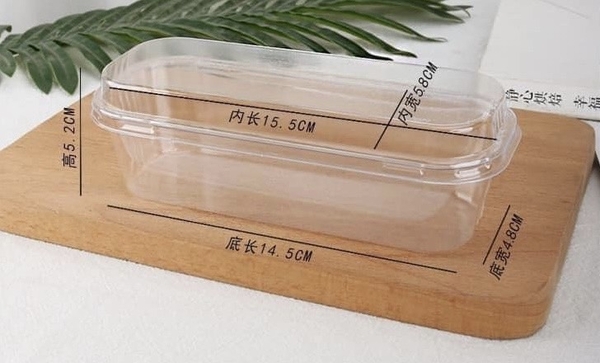 Hộp chữ nhật bánh mousse XY599 (14,5*4,8*5,2cm)