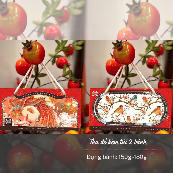 Hộp đựng bánh trung thu 2 bánh các mẫu