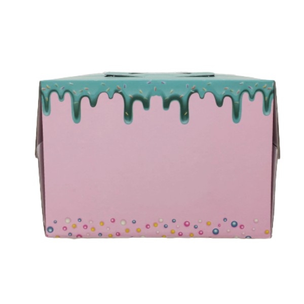 Hộp gato quai xách kèm đế lót hình kẹo ngọt 30cm