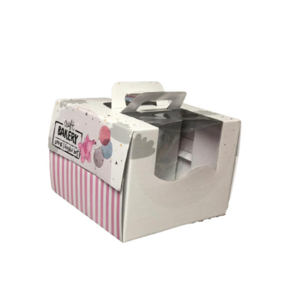 Hộp gato quai xách kèm đế Heo xinh 30cm