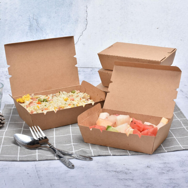 Hộp giấy chữ nhật kraft 700ml