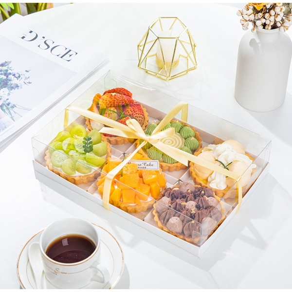 Hộp giấy mica 6 ngăn (25x17x10)