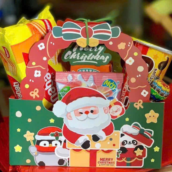 Túi giấy noel 18*8*8 cm