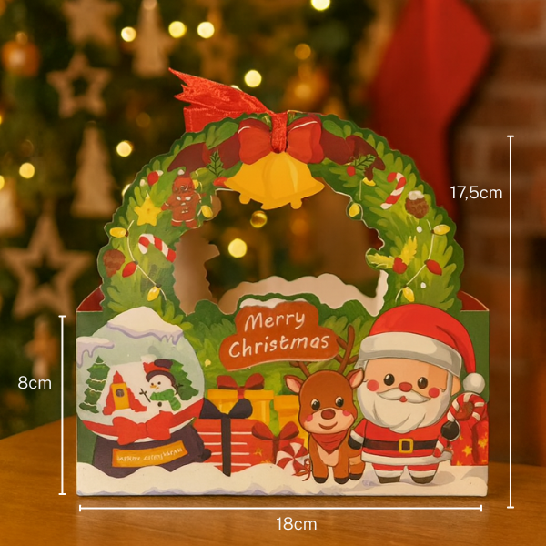 Túi giấy noel 18*8*8 cm