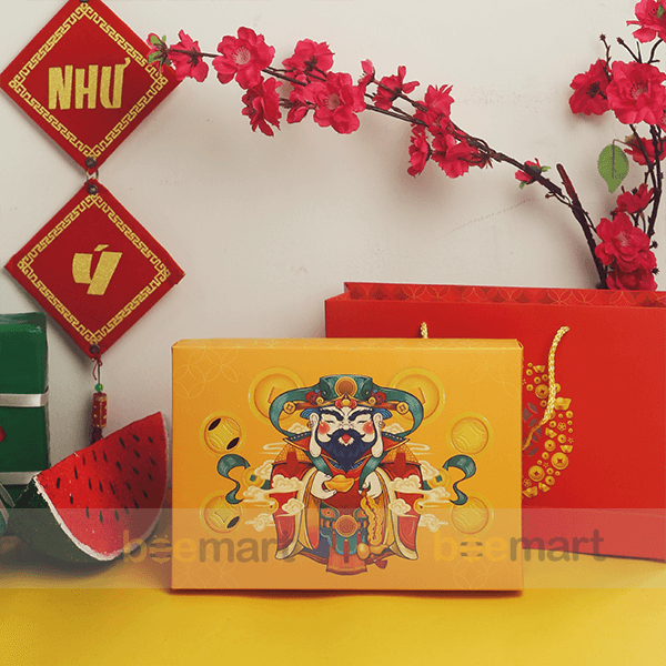 Hộp bánh thỏi vàng Thần Tài