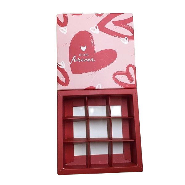 Hộp socola 9 viên hình tim Be Mine Forever (tim lớn)